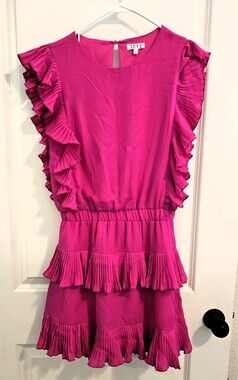 TCEC Fuchsia Sleeveless Dress Size S